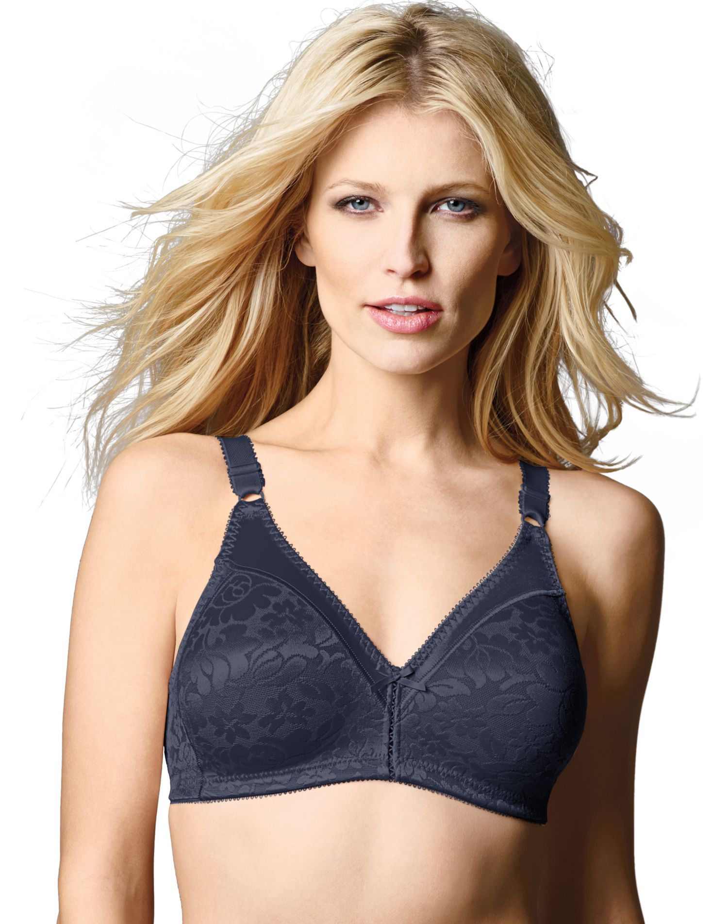 Bali Womens Double Support Soft Touch Back Smoothing Wirefree Bra