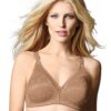 Bali Womens Double Support Lace Spa Back Wirefree Bra