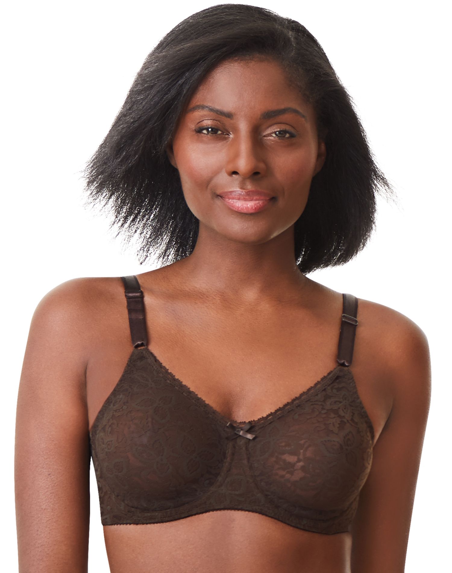 Bali Women's Lace and Smooth Underwire, Hush Pink/White Cross Dye