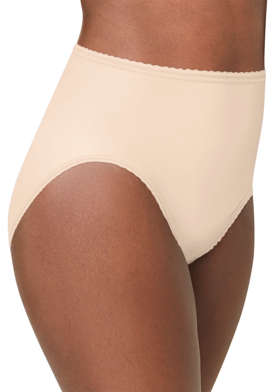 Bali Womens Full-Cut-Fit Stretch Cotton Brief - Best-Seller, 7, Soft Taupe  