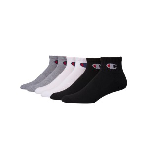 Champion Mens Logo Ankle Socks 6-Pack