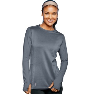 Duofold by Champion Womens Varitherm Brushed Back Baselayer Crew