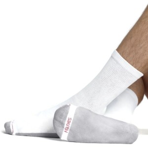 Hanes Mens FreshIQ® Cushion Crew Socks 6-Pack