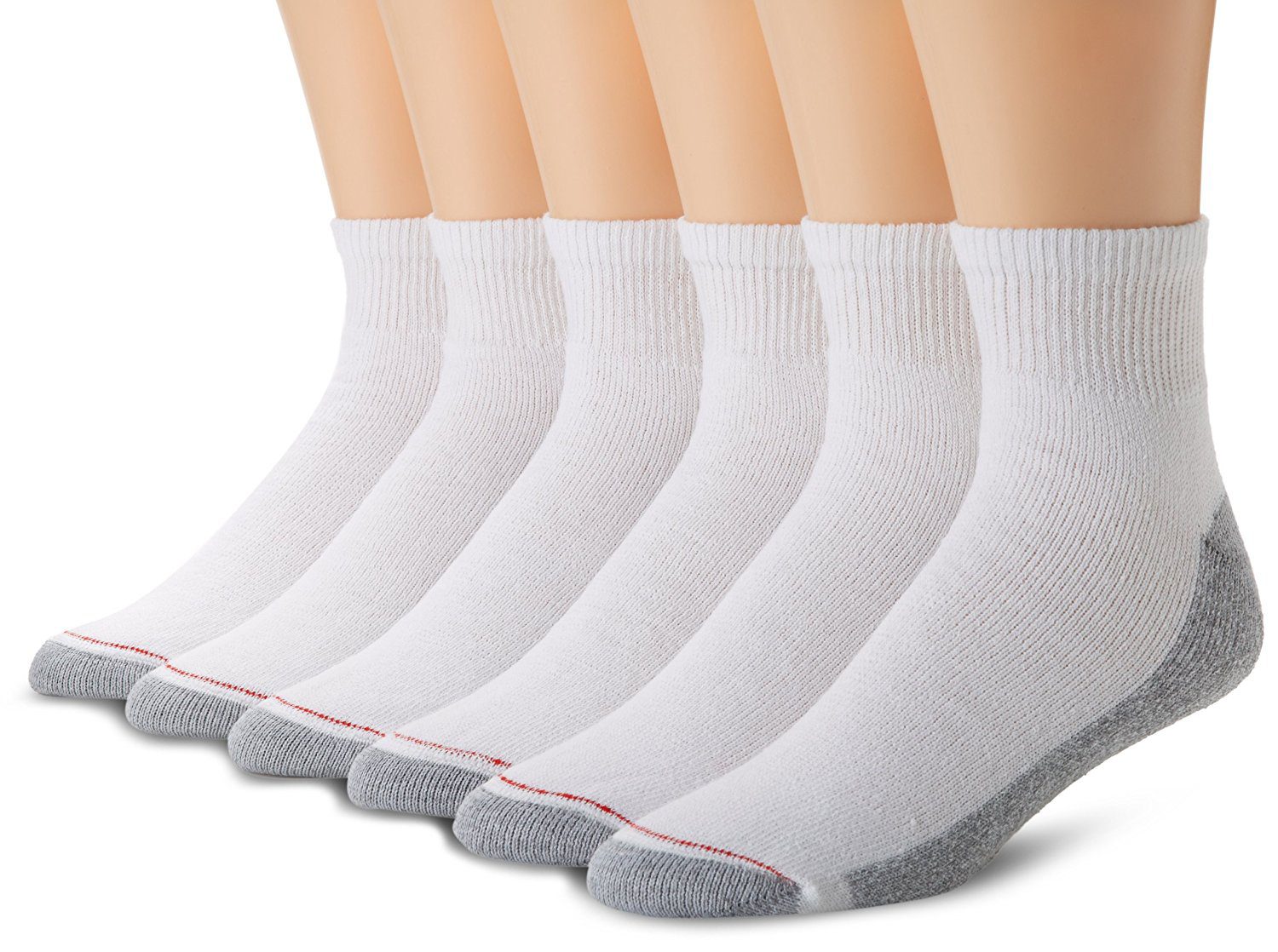 Hanes Mens Cushion Ankle Socks 6-Pack