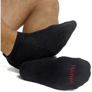Hanes Mens Cushion No-Show Socks 6-Pack