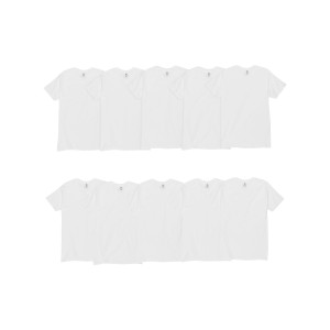 Hanes Mens ComfortSoft® White Crewneck Undershirt 10-Pack