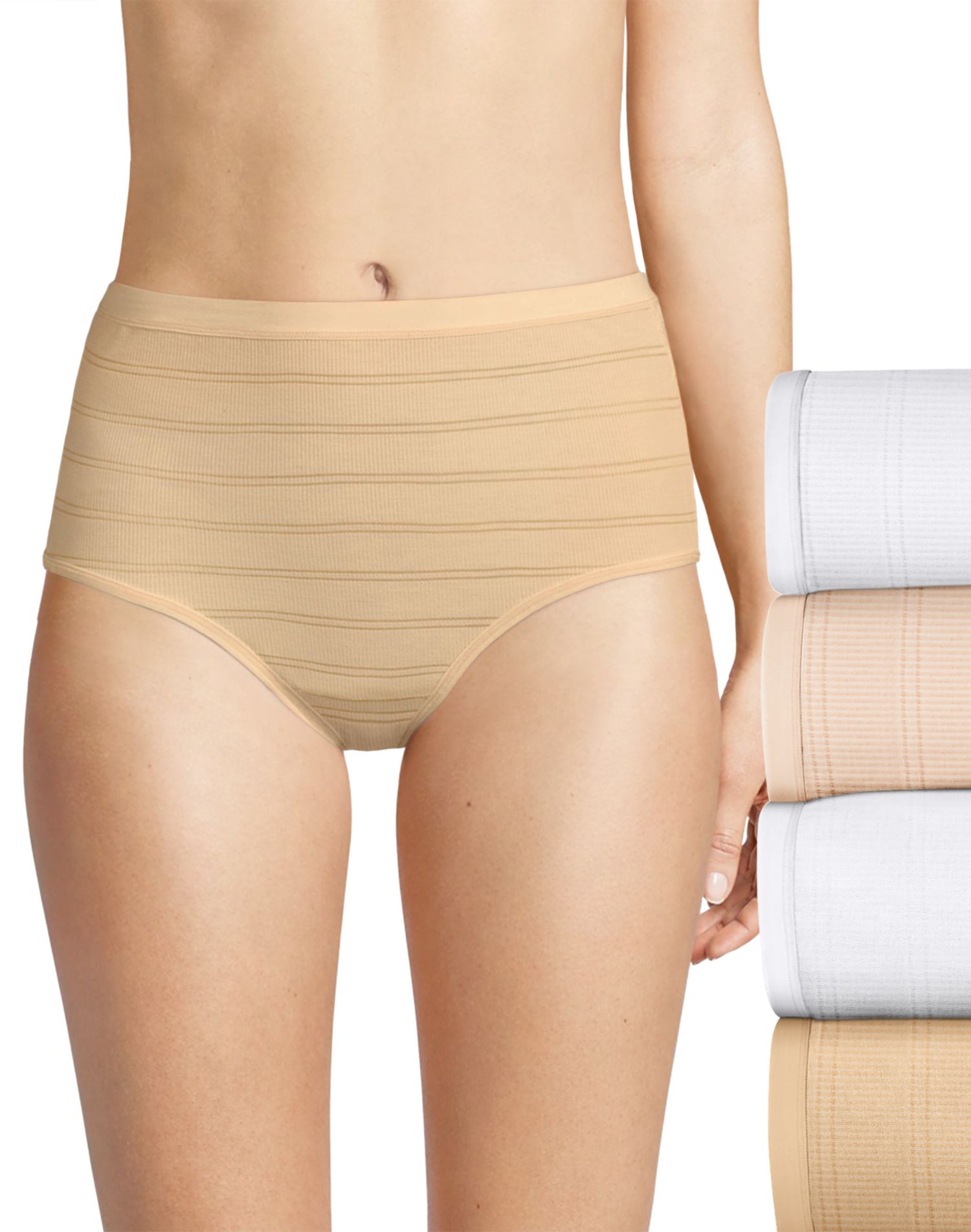 Hanes Womens Ultimate® Comfort Flex Fit® Brief 4-Pack - Apparel