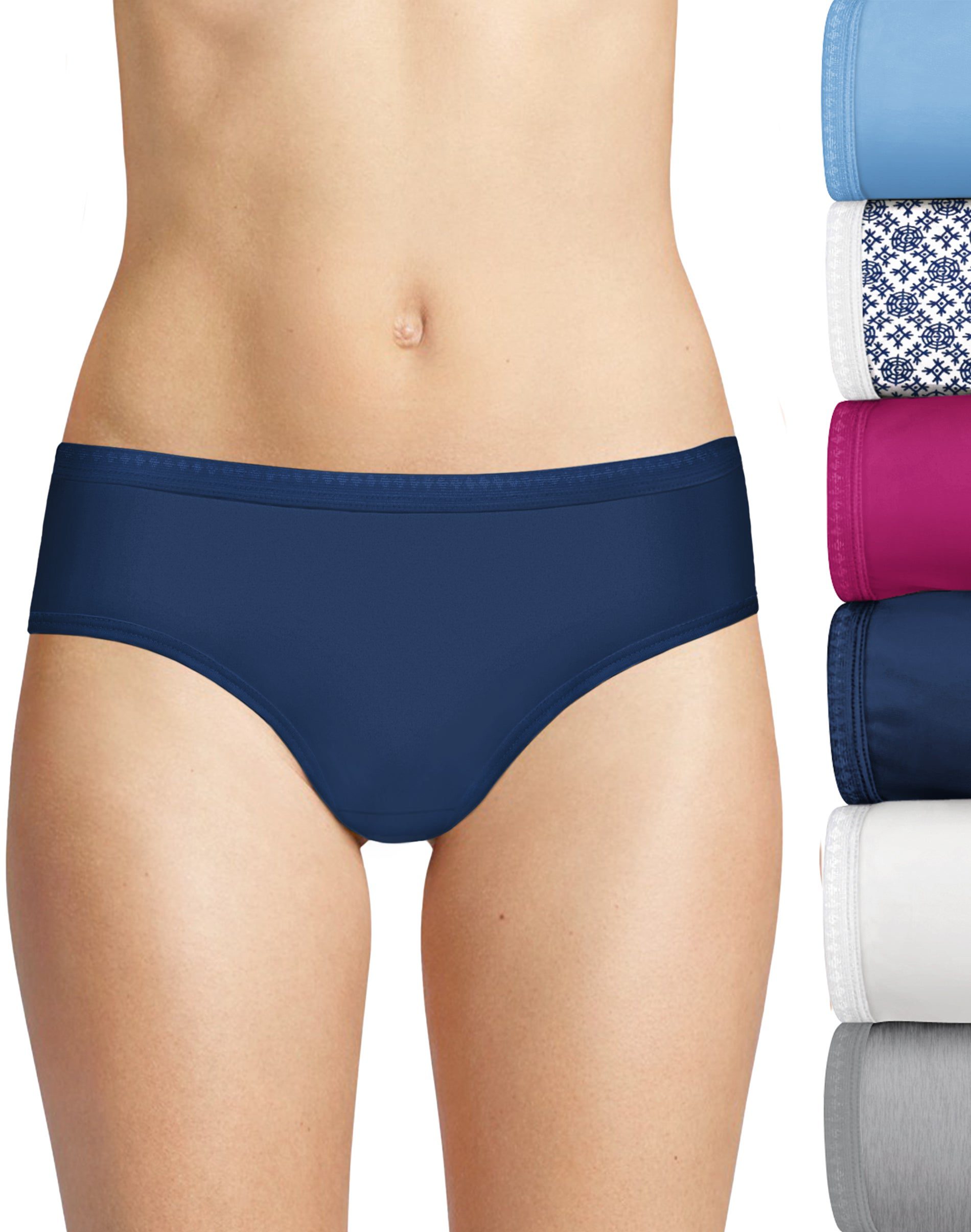 Buy Womens Bikini Underwear (6-Pack) Seamless Breathable Cotton