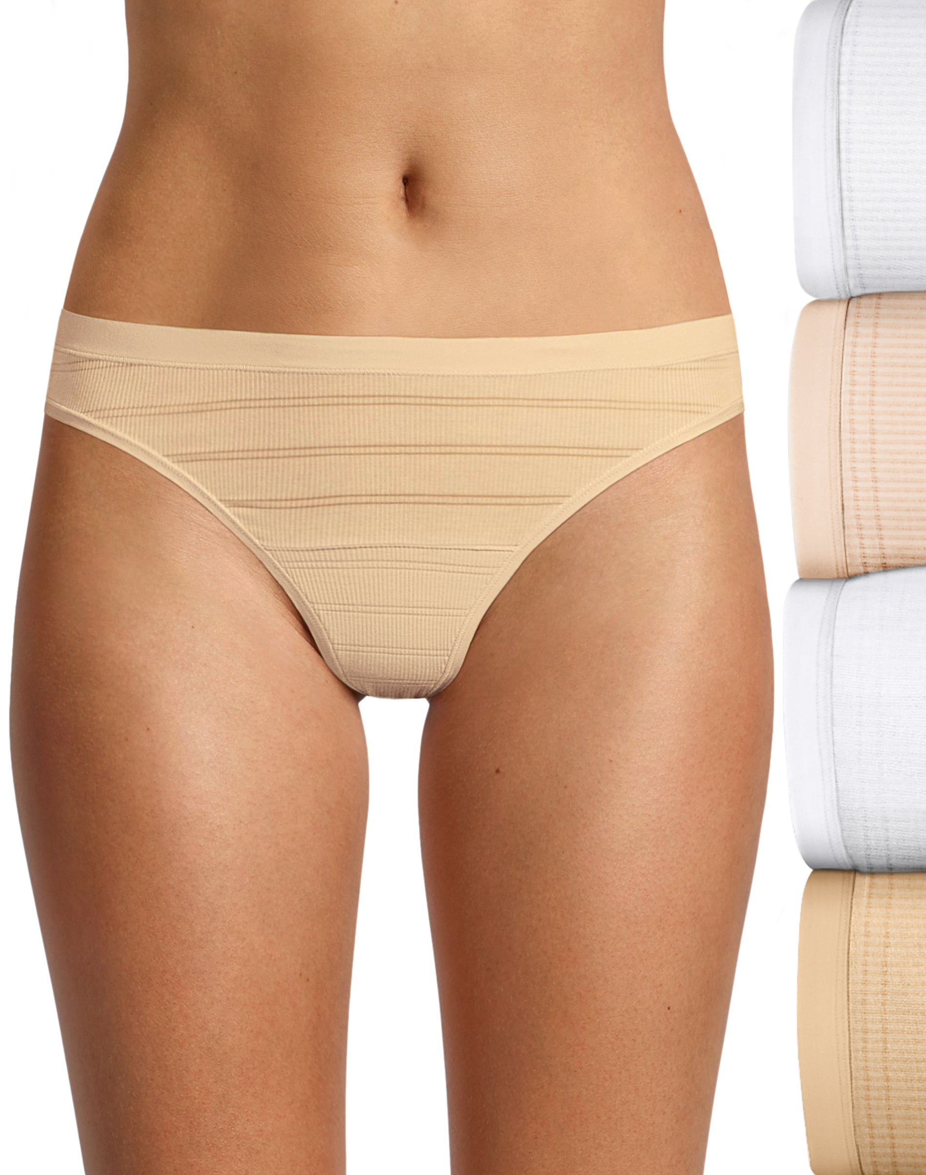 Hanes Women's 6pk Comfort Flex Fit Microfiber Bikini Underwear