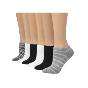 Hanes Womens Breathable Lightweight Super No Show Socks, 6-Pack