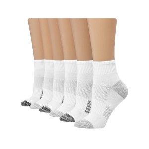 Hanes Womens Breathable Lightweight Ankle Socks, 6-Pack