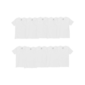 Hanes Mens ComfortSoft® White V-Neck Undershirt 10-Pack