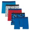 Hanes Boys Ultimate Dyed Boxer Brief With ComfortSoft Waistband 5-Pack