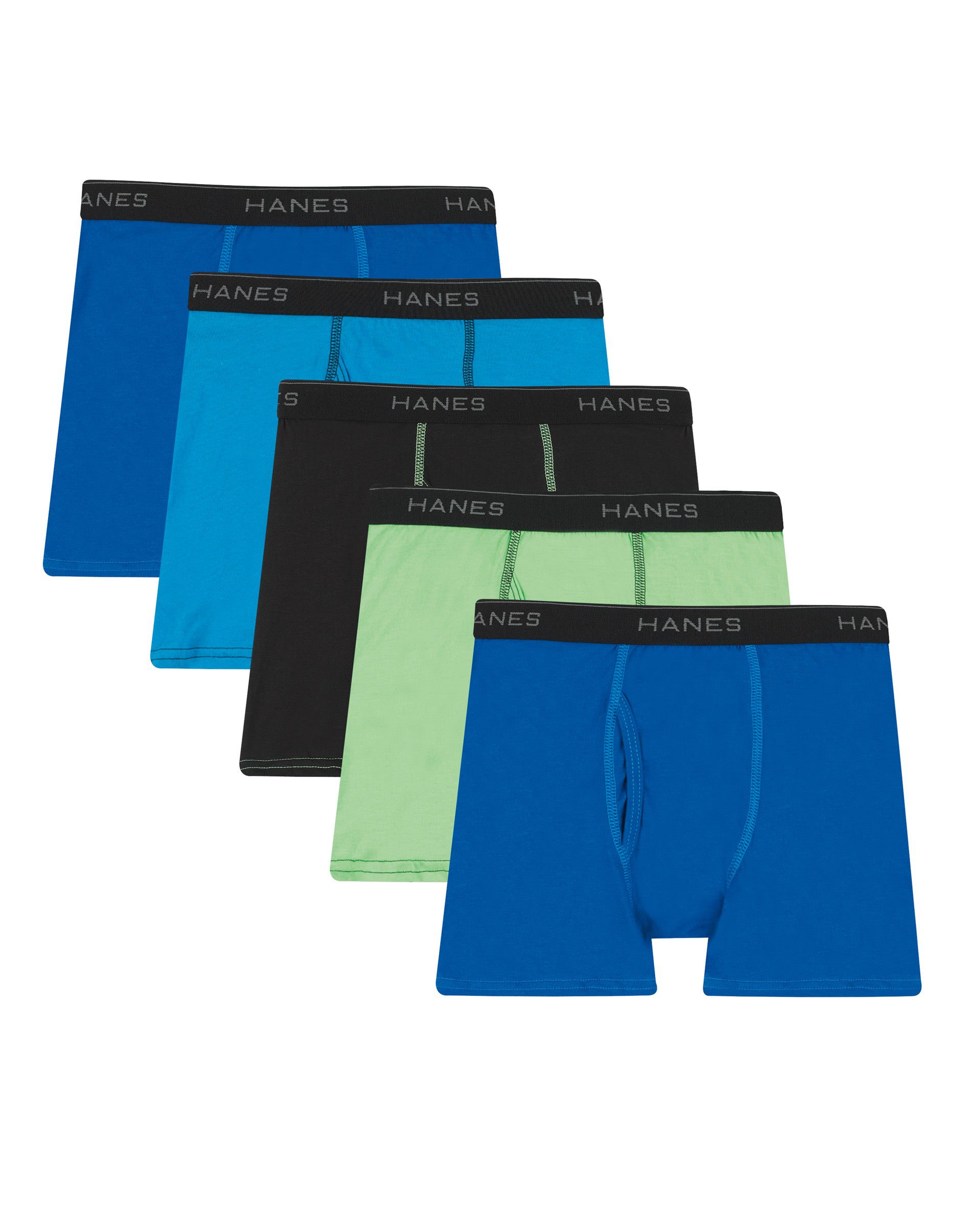 3 PACK Hanes X-Temp Boys Assorted Boxer Briefs Underwear