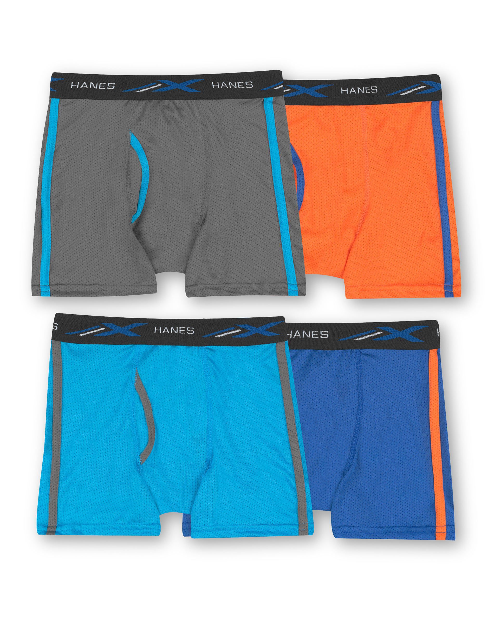 Hanes Ultimate Men's Performance Boxer Brief Underwear, X-Temp, Assorted  4-Pack