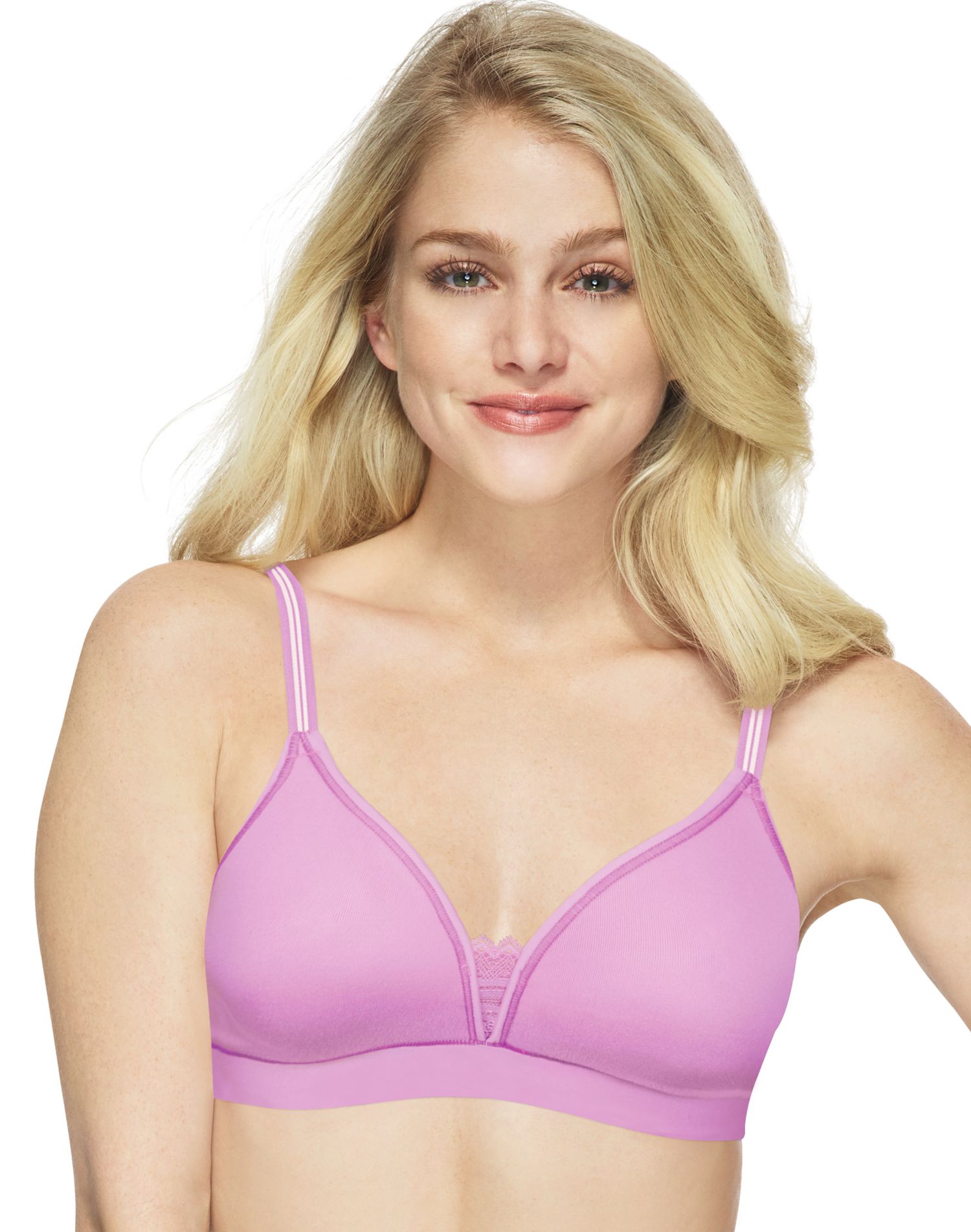 Hanes Womens Ultimate ComfortBlend T-Shirt Unlined Wirefree Bra