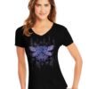 Hanes Womens Butterfly Collection Short-Sleeve V-Neck Graphic Tee