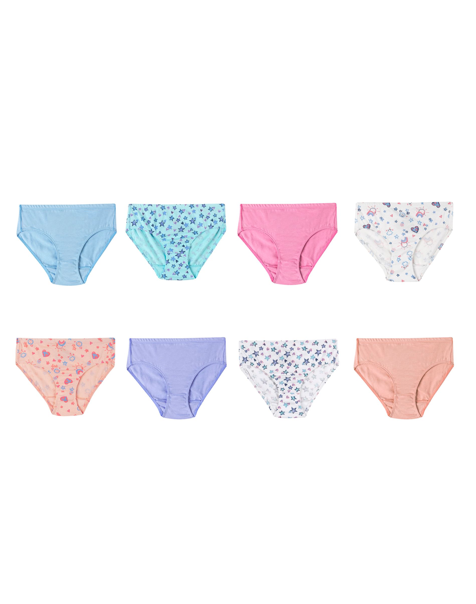 Hanes Girls Ultimate® Pure Comfort Organic Cotton Brief 8-Pack
