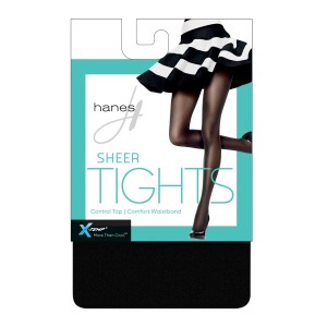 Hanes Womens X-Temp® Sheer Control Top Tights With Comfort Waistband