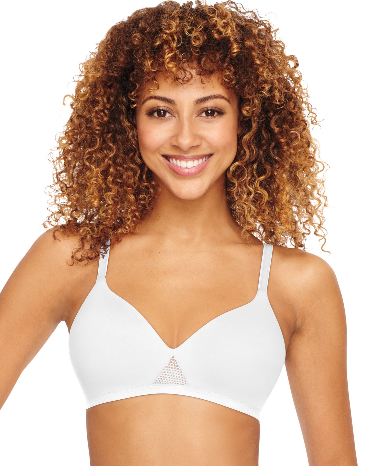 Hanes Women's Invisible Embrace Pullover Bralette, Moisture Wicking