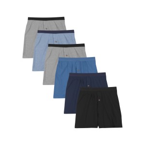 Hanes Mens Knit Boxers 6-Pack