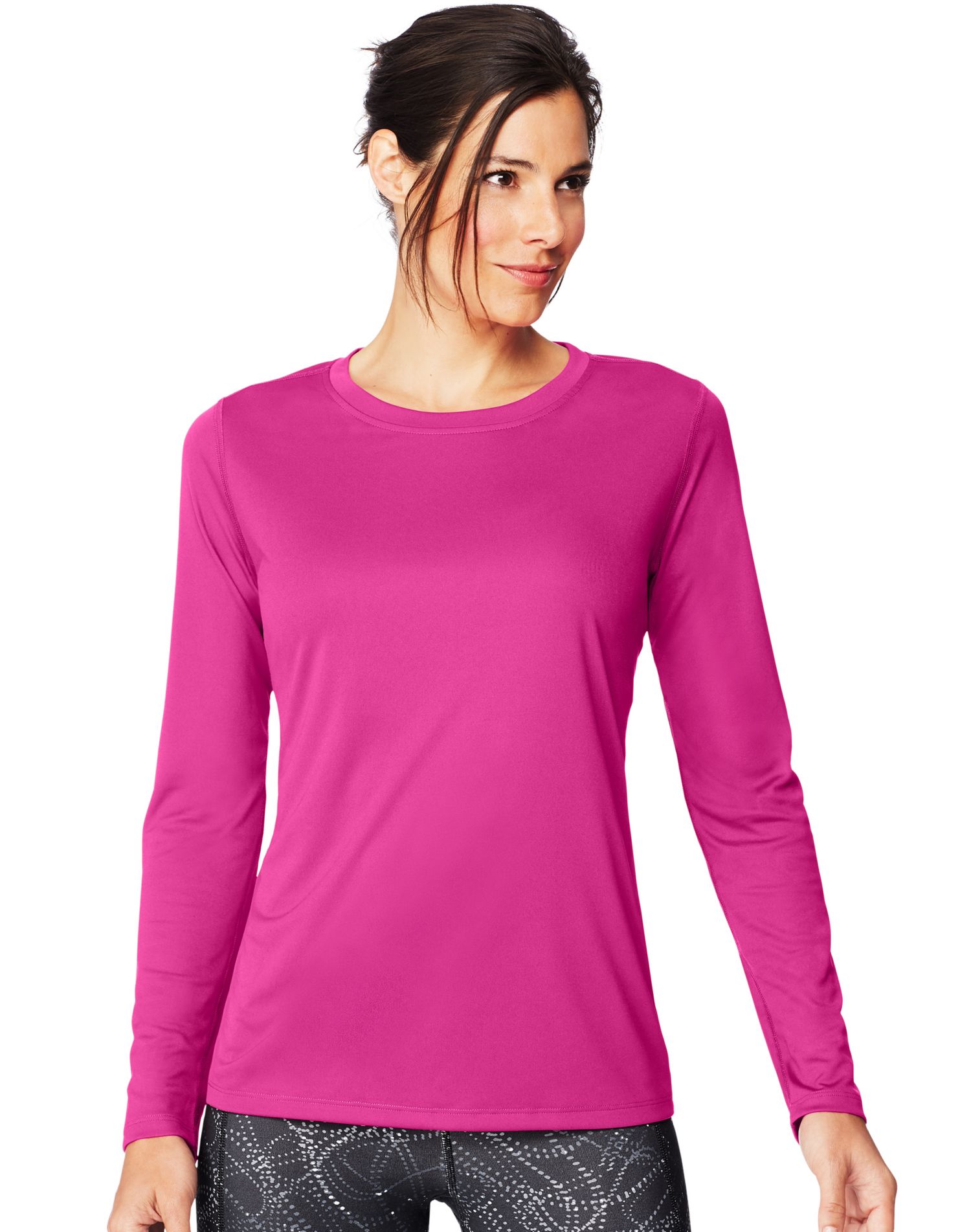Hanes Womens Sport™ Cool DRI® Performance Long-Sleeve T-Shirt - Apparel  Direct Distributor