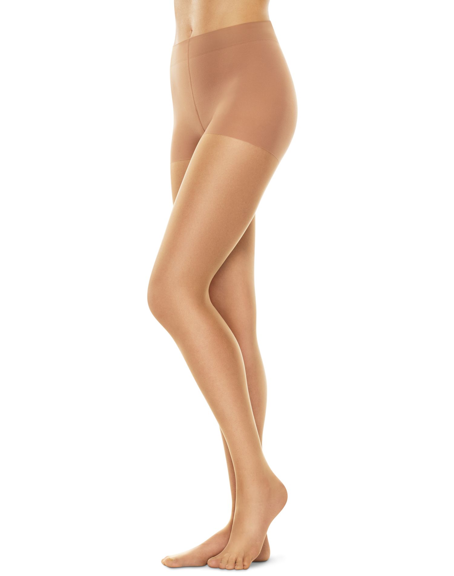 Hanes Womens Perfect Nudes™ Run Resistant Tummy Control Girl Short Hosiery  - Apparel Direct Distributor