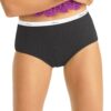 Hanes Womens Ribbed Cotton Briefs 6-Pack