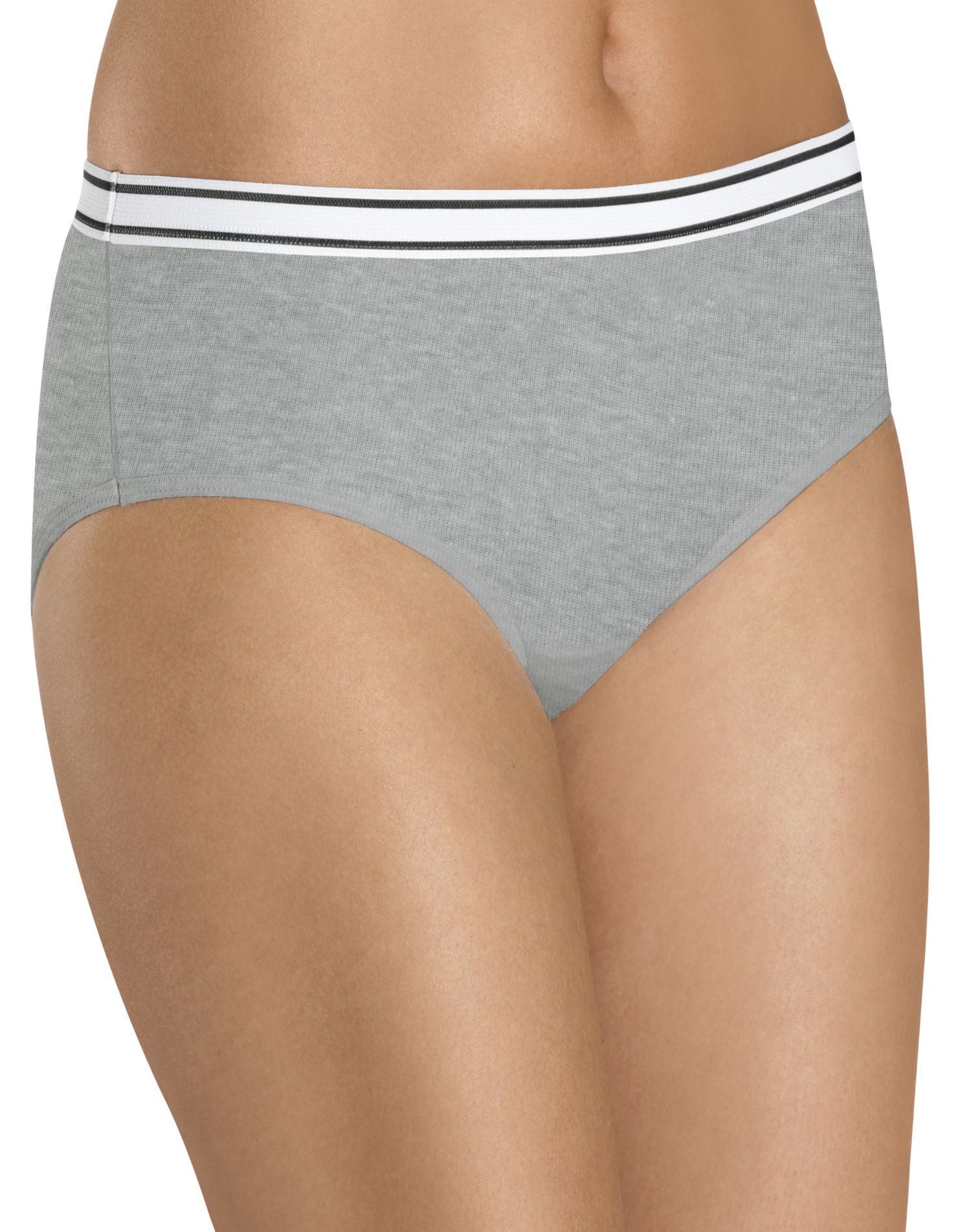 Hanes Cool Comfort Women's Cotton Sporty Hipster Panties 6 Pack - PP41SC