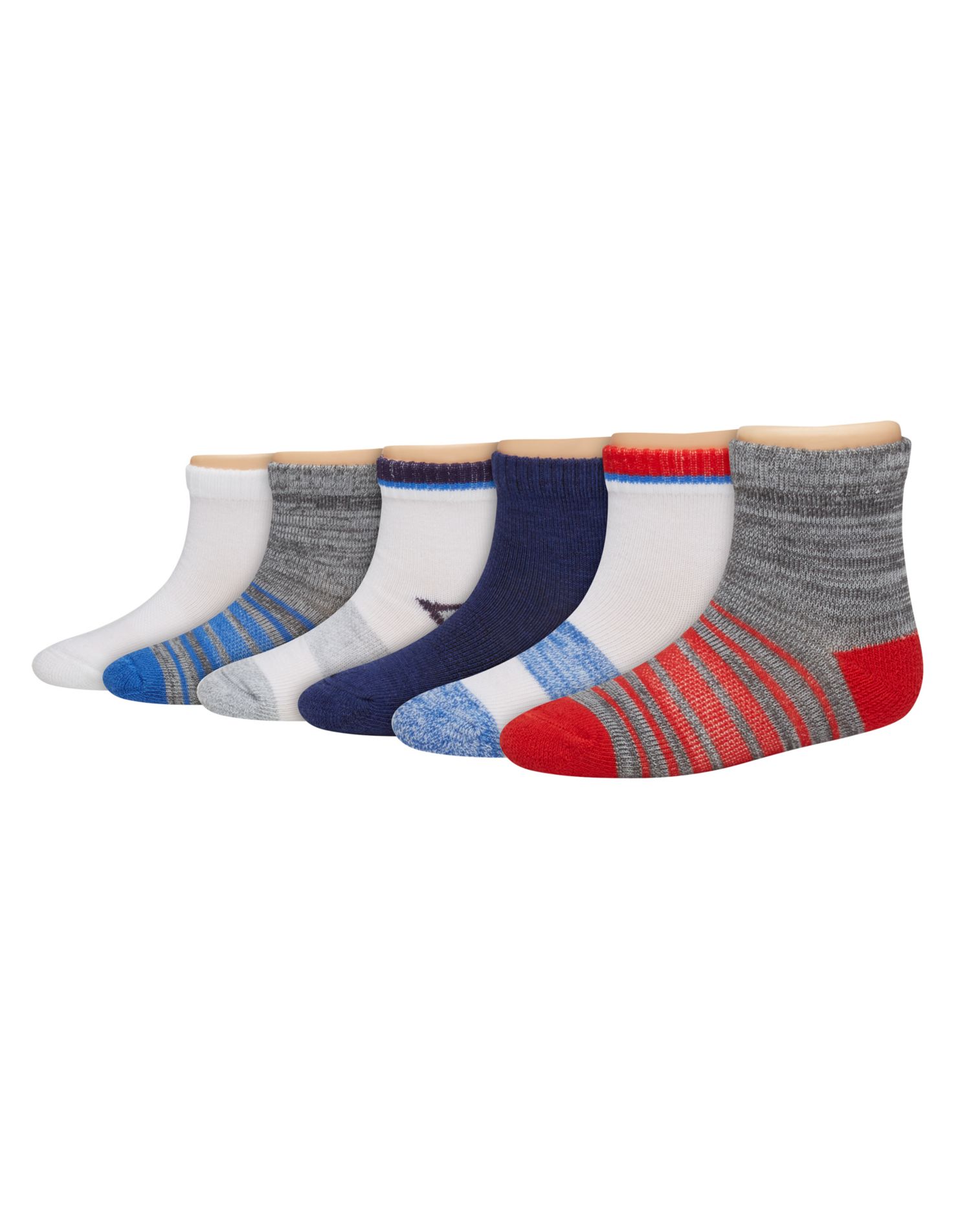 Hanes Toddler Boys Ankle Socks 6-Pack - Apparel Direct Distributor