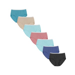 JMS Womens Ribbed Cotton Brief 6-Pack