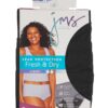 JMS Womens Fresh & Dry Light Period Underwear All Black Brief 3-Pack