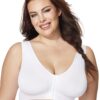 Just My Size Womens Pure Comfort® Front-Close Wirefree Bra