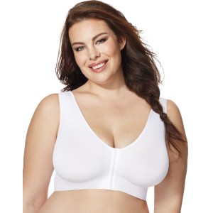 Just My Size Womens Pure Comfort® Front-Close Wirefree Bra