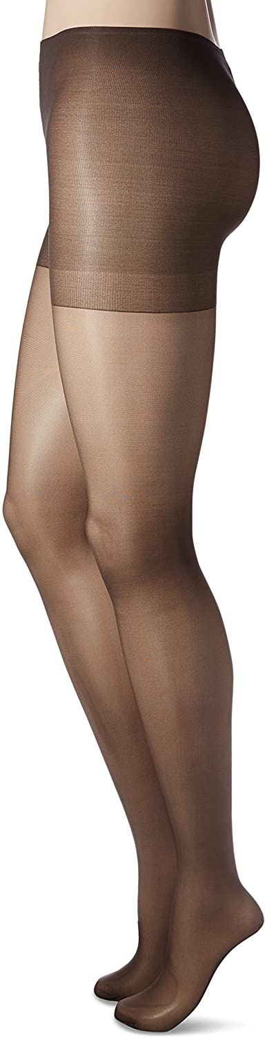Sweater and shorts with L'eggs Sheer Energy pantyhose and