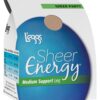 Leggs Womens Sheer Energy Regular, All Sheer Pantyhose 6-Pack