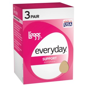 Leggs Womens Everyday Control Top Support Panty Hose
