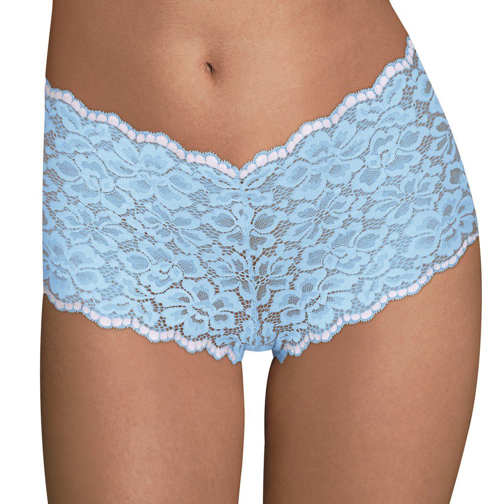 Maidenform Women's Naturally Soft Blue Boxer Brief Underwear