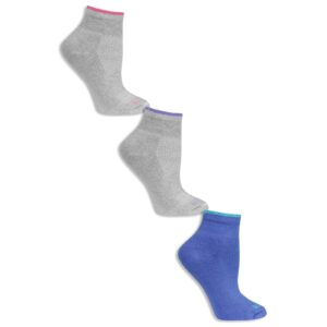 Fruit Of The Loom Womens 3 Pair Breathable Cotton Ankle Socks