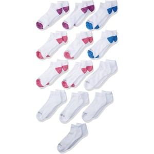 Fruit Of The Loom Girls 13 Pack Everyday Soft Cushioned Low Cut Socks