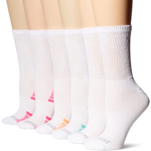 Fruit Of The Loom Womens 6 Pack Fit for Me Everyday Active Crew Socks