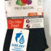 Fruit Of The Loom Womens 3 Pack On Her Feet No Show Socks