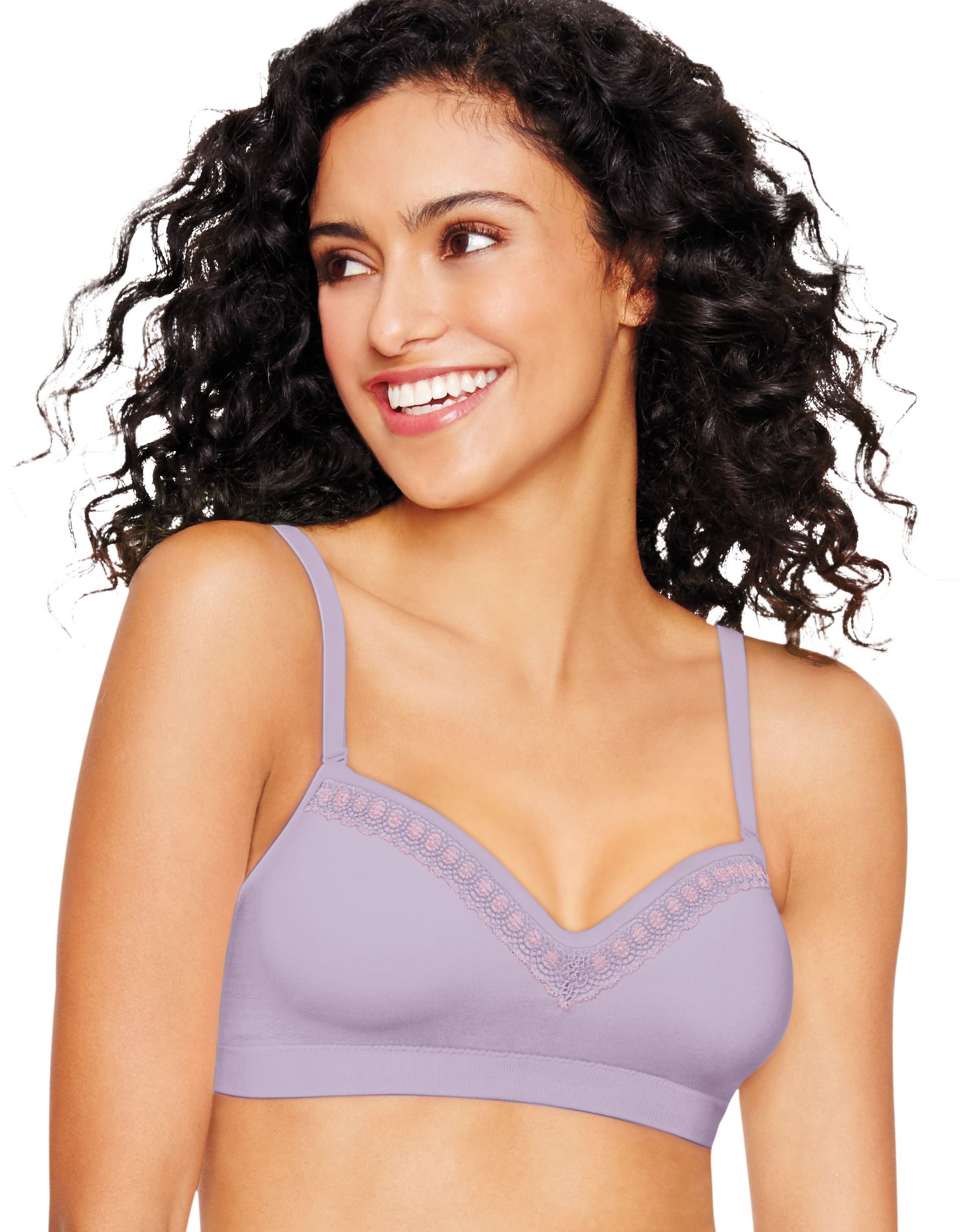 Hanes Ultimate Comfy Support ComfortFlex Fit Women`s Wirefree Bra, S
