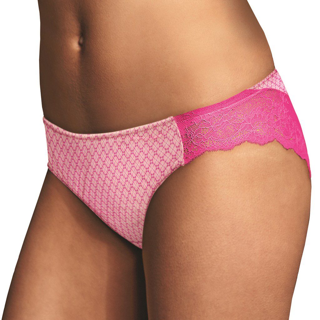  Maidenform Women's Comfort Devotion Thong Panty, Pink/Magenta,  5 : Clothing, Shoes & Jewelry
