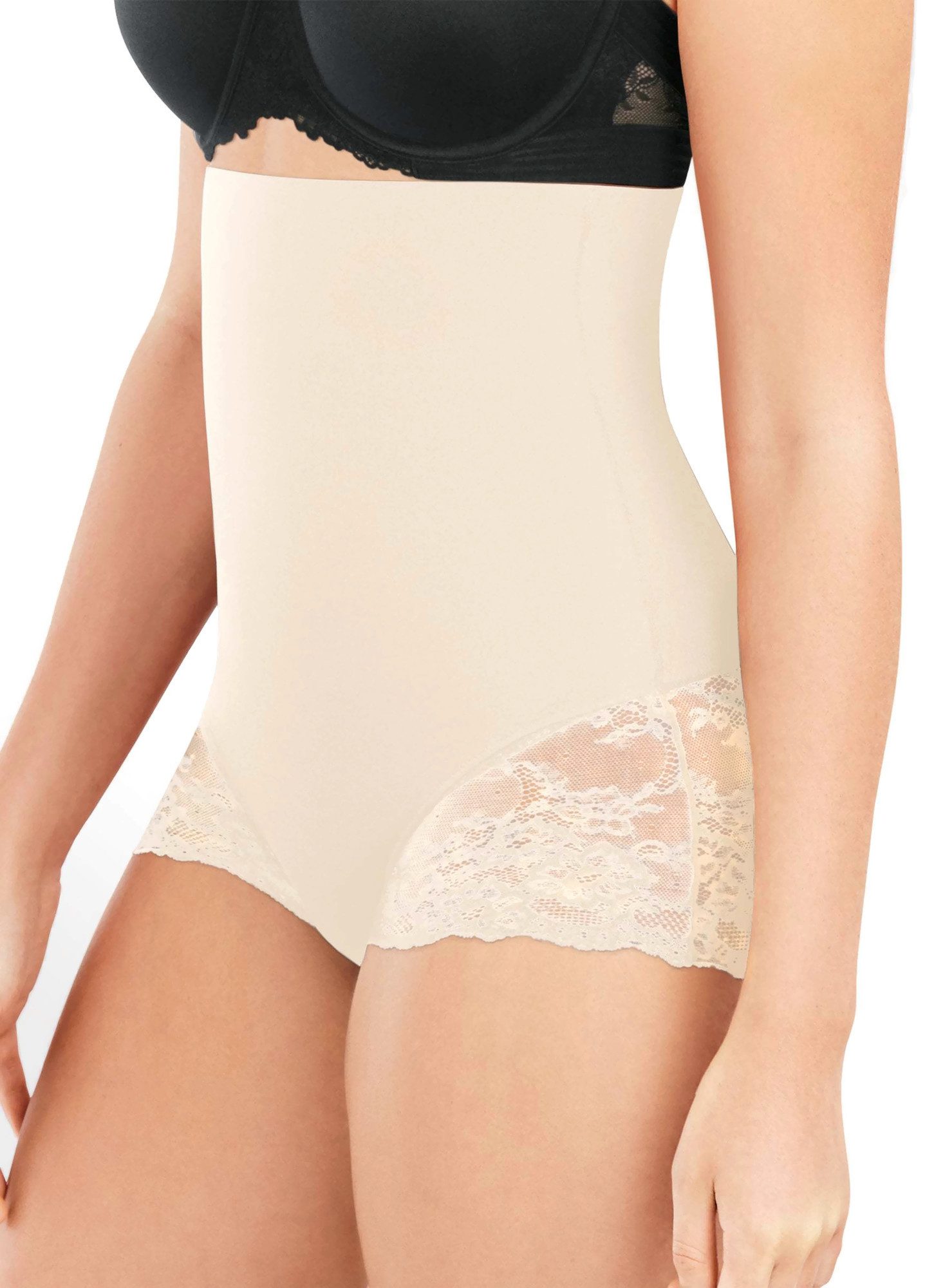Maidenform Womens Tame Your Tummy SmoothTec High Waist Lace Brief - Apparel  Direct Distributor