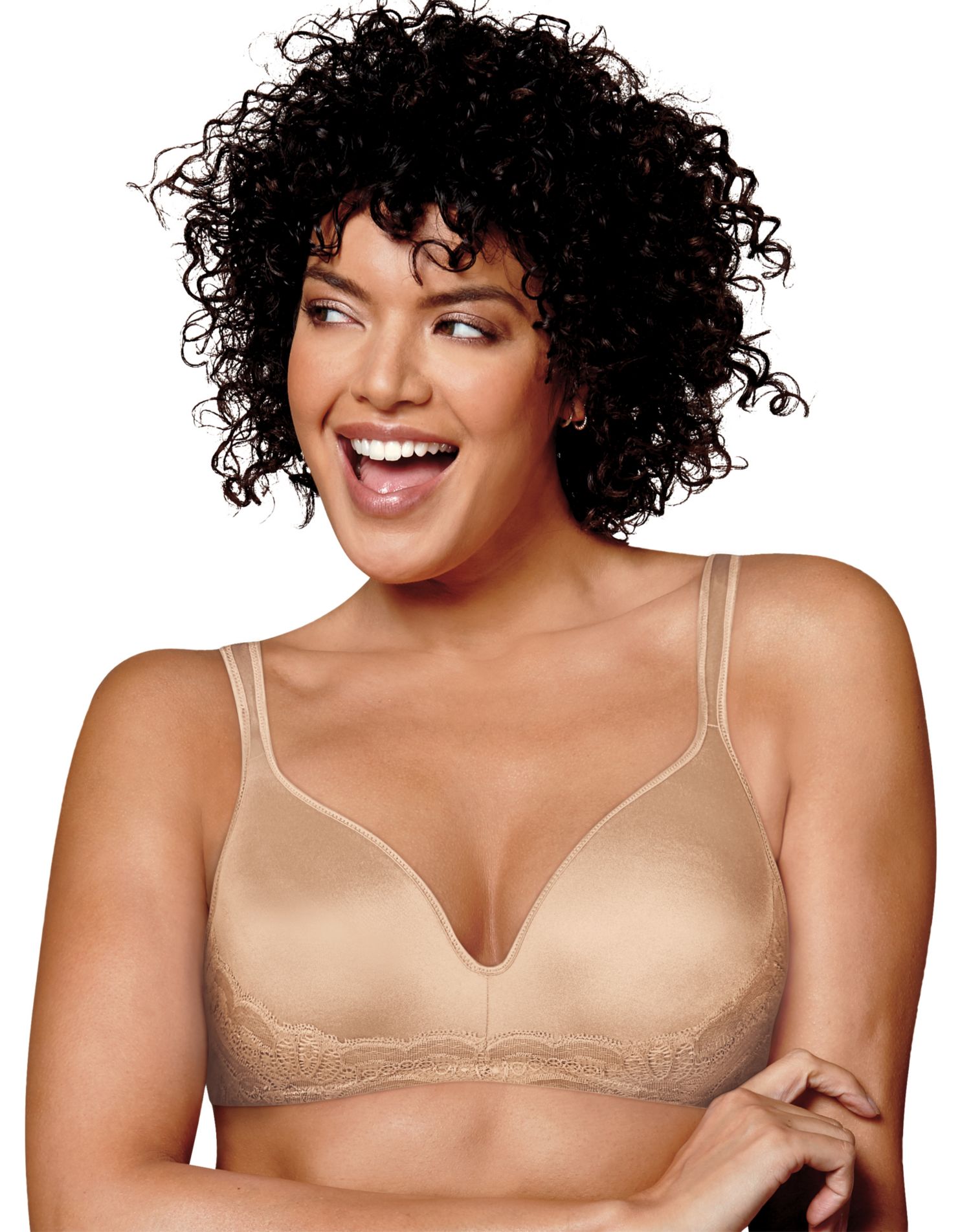 Playtex All Over Smoothing Full Figure Underwire Bra Size 42D Nude