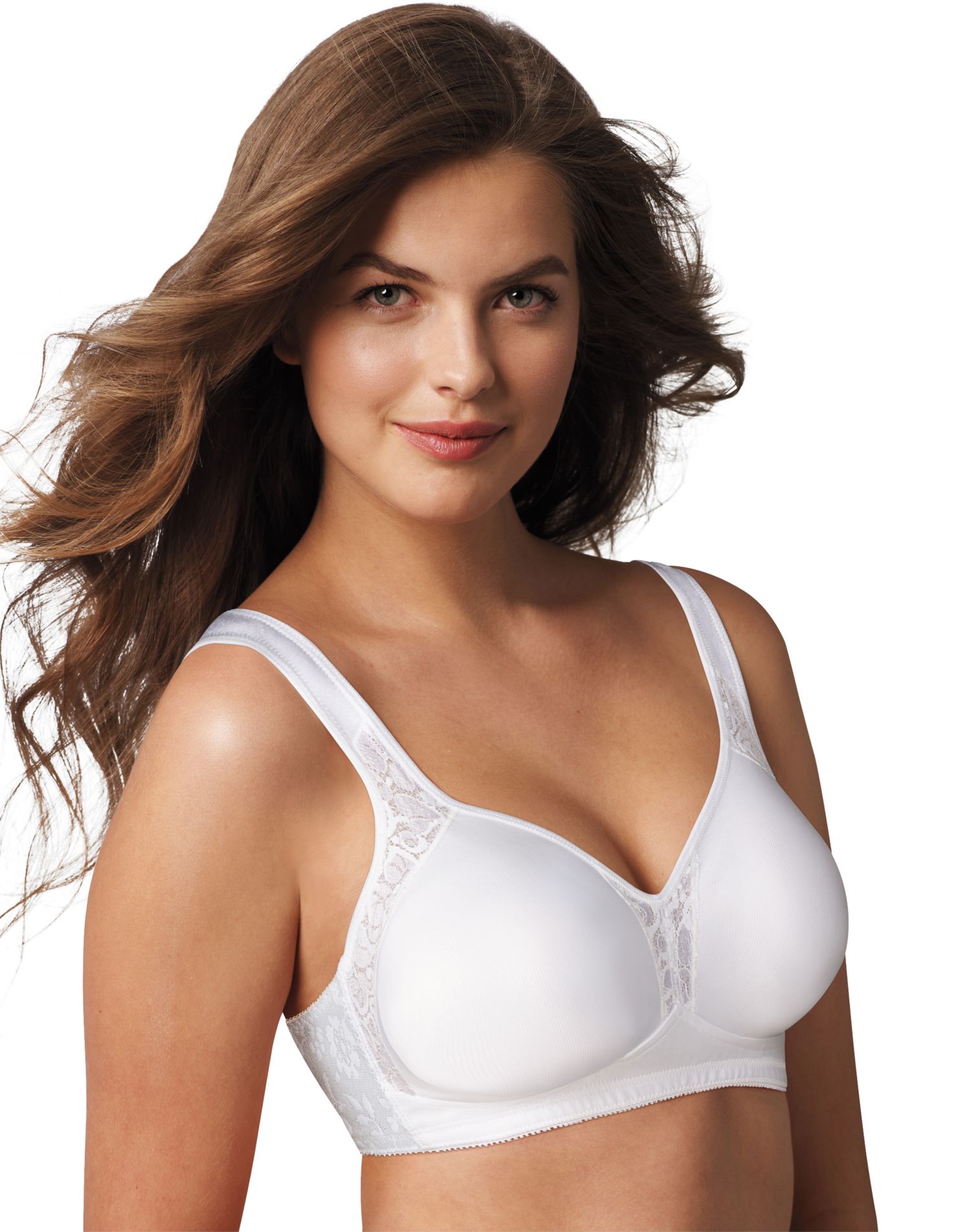 18 Hour Bounce Control Wirefree Bra White 44DD by Playtex