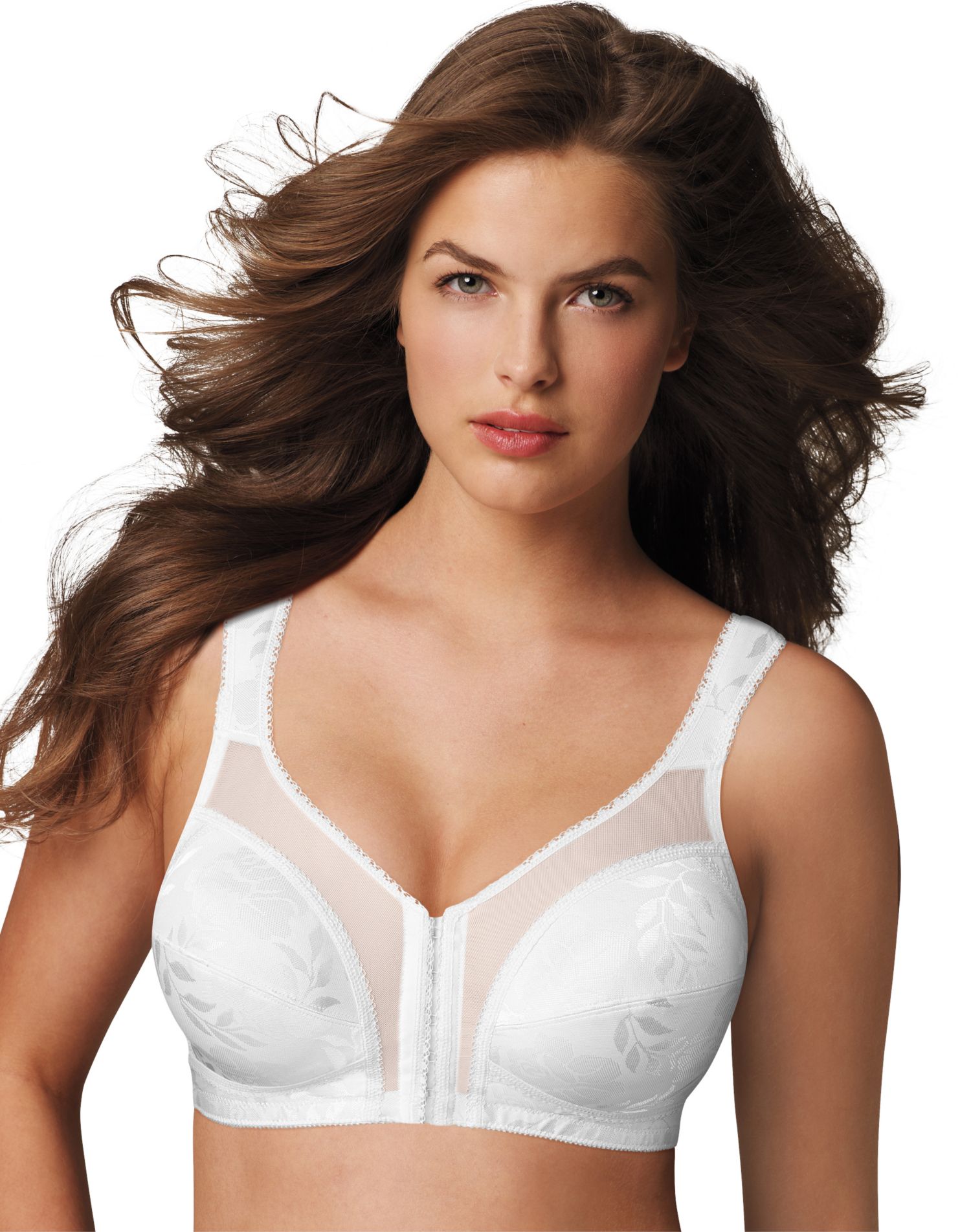Playtex Womens 18 Hour 4695 Front-Close Wirefree Bra With Flex