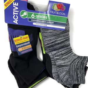 Fruit Of The Loom Womens Active 7 Pack Ankle Socks