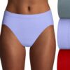 Bali Womens Comfort Revolution Microfiber Hi-Cut Panty 3-Pack